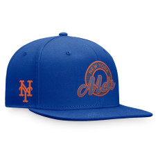 Adult Men's New York Mets Fanatics Branded Circle Script Snapback Hat - Royal