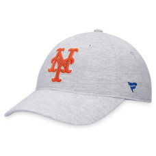 Adult Men's New York Mets Fanatics Branded Logo Adjustable Hat - Heather Gray