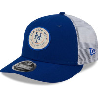 Adult Men's New York Mets New Era Circle Trucker Low Profile 9FIFTY Snapback Hat - Royal