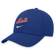 Adult Men's New York Mets Nike Wordmark Swoosh Heritage86 Adjustable Hat - Royal