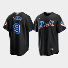 Men's New York Mets Brandon Nimmo 60th Anniversary Replica Black Jersey