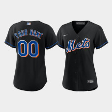 Women's New York Mets Custom 2022 Replica Alternate Black Jersey