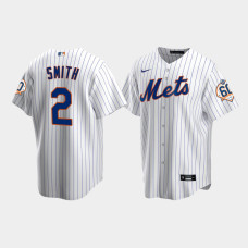 Men's New York Mets Dominic Smith 60th Anniversary Replica White Jersey
