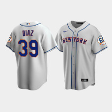 Men's New York Mets Edwin Diaz 60th Anniversary Replica Gray Jersey