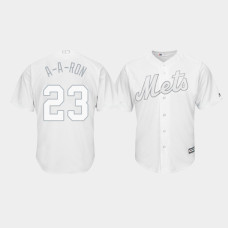 New York Mets #23 Aaron Altherr 2019 Players' Weekend A-A-Ron White Replica Jersey Men's