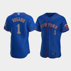 Men's New York Mets #1 Amed Rosario Royal Authentic 2020 Alternate Jersey