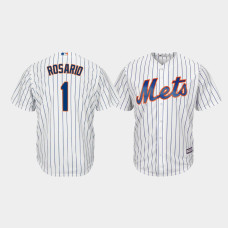 Men's New York Mets #1 Amed Rosario White Cool Base Player Jersey