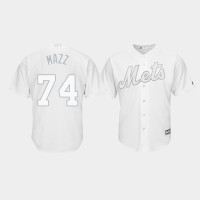 New York Mets #74 Chris Mazza 2019 Players' Weekend Mazz White Replica Jersey Men's