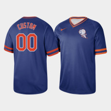 Men's New York Mets Custom #00 Royal Cooperstown Collection Legend Jersey