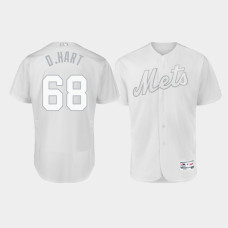 Men's New York Mets Authentic #68 Donnie Hart 2019 Players' Weekend White D.Hart Jersey