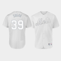 Men's New York Mets Authentic #39 Edwin Diaz 2019 Players' Weekend White Sugar Jersey