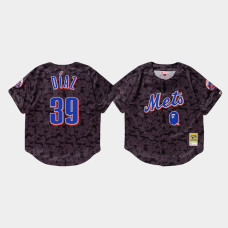 Men's New York Mets Edwin Diaz #39 Charcoal BAPE x Mitchell & Ness Jersey
