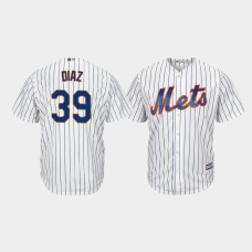 Men's New York Mets #39 Edwin Diaz White Cool Base Player Jersey