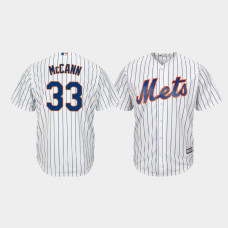Men's New York Mets #33 James McCann White Cool Base Player Jersey