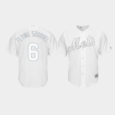 New York Mets #6 Jeff McNeil 2019 Players' Weekend Flying Squirrel White Replica Jersey Men's