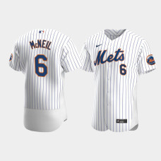 Men's New York Mets #6 Jeff McNeil White Authentic 2020 Home Jersey
