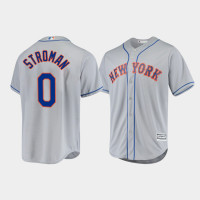 Men's New York Mets Marcus Stroman Gray Cool Base Official Player Road Jersey