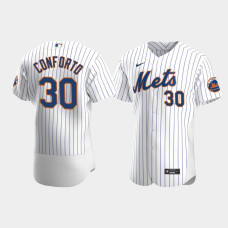 Men's New York Mets #30 Michael Conforto White Authentic 2020 Home Jersey