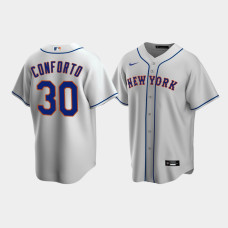 Men's New York Mets #30 Michael Conforto Gray Replica Nike Road Jersey