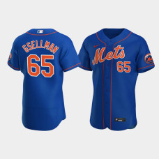 Men's New York Mets #65 Robert Gsellman Royal Authentic Team Logo 2020 Alternate Jersey