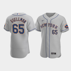 Men's New York Mets #65 Robert Gsellman Gray Authentic 2020 Road Jersey