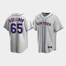 Men's New York Mets #65 Robert Gsellman Gray Replica Nike Road Jersey