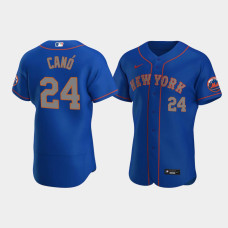 Men's New York Mets #24 Robinson Cano Royal Authentic 2020 Alternate Jersey