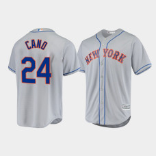 Men's New York Mets Robinson Cano Gray Cool Base Official Player Road Jersey