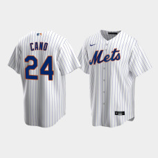 Men's New York Mets #24 Robinson Cano White Replica Nike Home Jersey