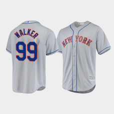 Men's New York Mets Taijuan Walker Gray Cool Base Official Player Road Jersey