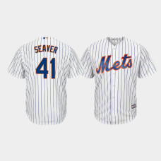 Men's New York Mets #41 Tom Seaver White Cool Base Player Jersey