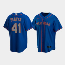 Men's New York Mets #41 Tom Seaver Royal Replica Home hall of fame Jersey