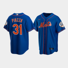 Men's New York Mets Mike Piazza 60th Anniversary Alternate Royal Jersey