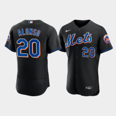 Men's New York Mets Pete Alonso 2022 Authentic Alternate Black Jersey