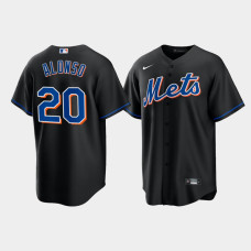 Men's New York Mets Pete Alonso 2022 Replica Alternate Black Jersey