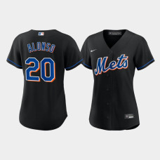 Women's New York Mets Pete Alonso 2022 Replica Alternate Black Jersey