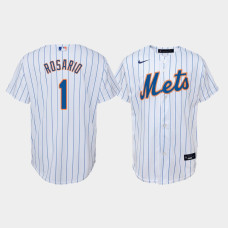 Youth New York Mets Amed Rosario #1 White Replica Nike Home Jersey