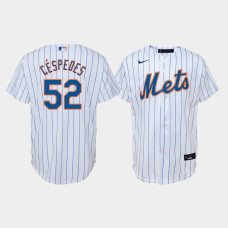 Youth New York Mets Yoenis Cespedes #52 White Replica Nike Home Jersey